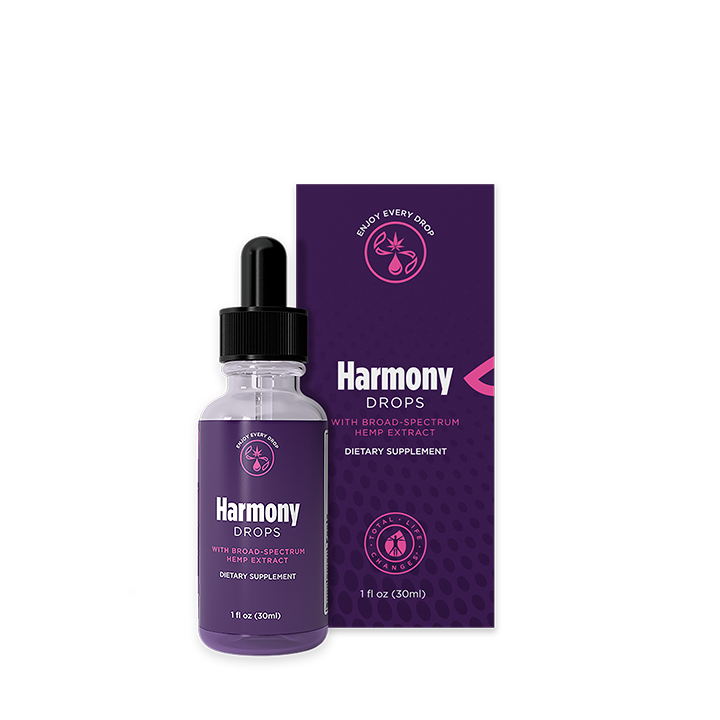 Product image for Harmony Drops with Broad-Spectrum Hemp Extract 